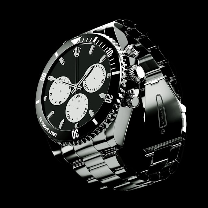 Gig Preview - Create 3d watch design 3d watch animation 3d product animation 3d watch video