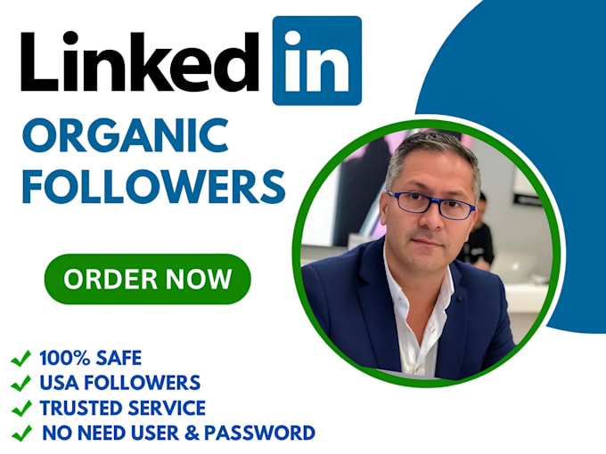 Gig Preview - Do organic growth of your linkedin facebook and twitter followers