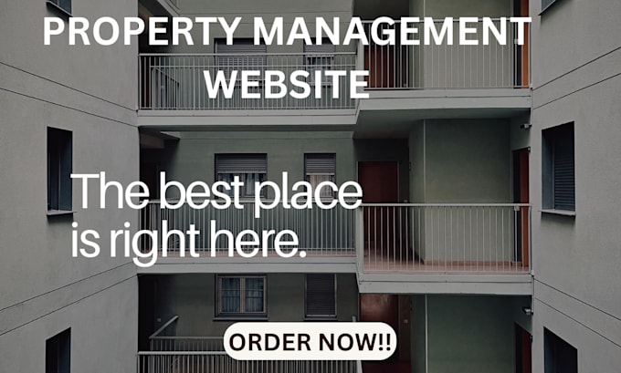 Gig Preview - Property management website real estate appfolio buildium website