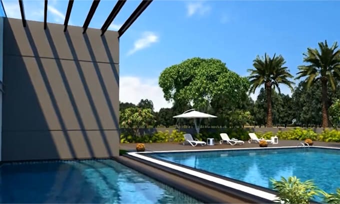 Gig Preview - Do photorealistic 3d house rendering, architectural animation, walkthrough video