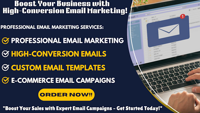 Gig Preview - Create high conversion email campaigns to boost your ecommerce sales