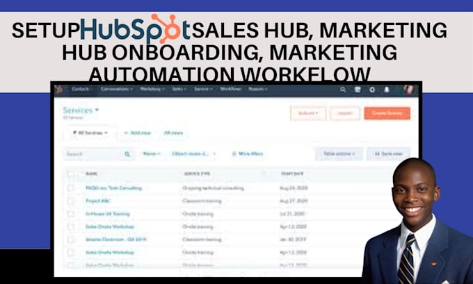 Gig Preview - Setup hubspot sales hub, marketing hub onboarding, marketing automation workflow