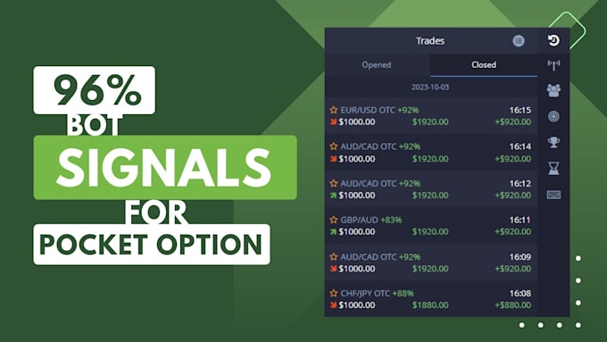 Gig Preview - Build pocket option trading bot pocket bot pocket option pocket option bot