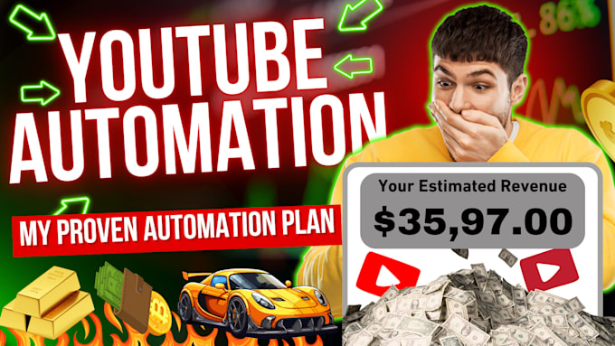 Gig Preview - Do youtube automation and grow your faceless or top 10 or cash cow channel