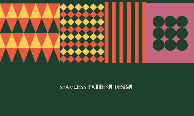 Gig Preview - Creative seamless pattern design african floral pattern textile wax fabric print