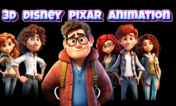 Gig Preview - Do custom 3d disney pixar cartoon character animation, cinematic trailer video