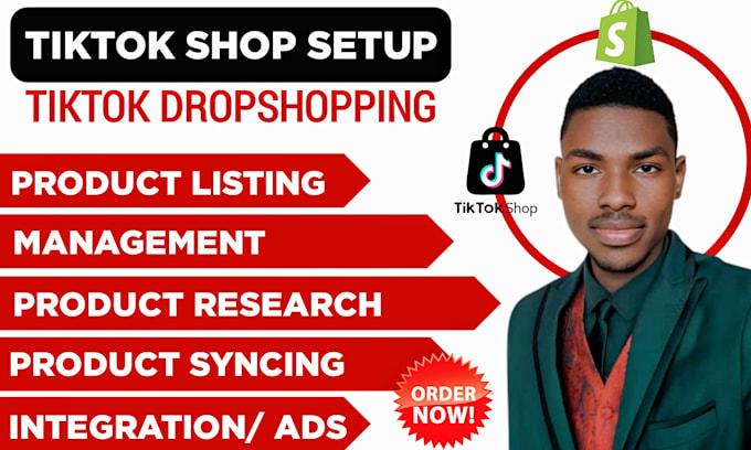 Gig Preview - Setup,fix, manage tiktok shop, tiktok shop ads, tiktok marketing on tiktok shop