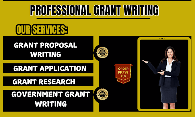 Gig Preview - Research grants, business plan, grant proposal, submit grant writing