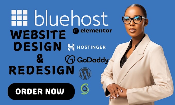 Gig Preview - Build wordpress website on bluehost namecheap hostinger siteground dreamhost