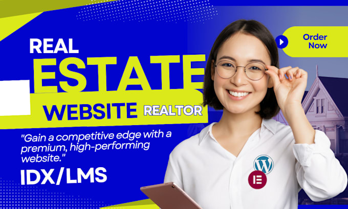 Bestseller - develop realtor, broker, real estate website in wordpress, wix integrate idx mls