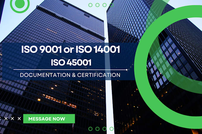 Gig Preview - Make iso certification and audit services for 9001 standards