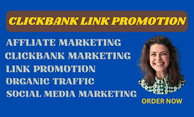 Gig Preview - Clickbank link promotion affiliate marketing link promotion