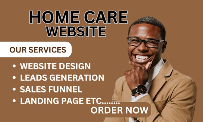 Gig Preview - Home care website home care assisted living healthcare website home care website