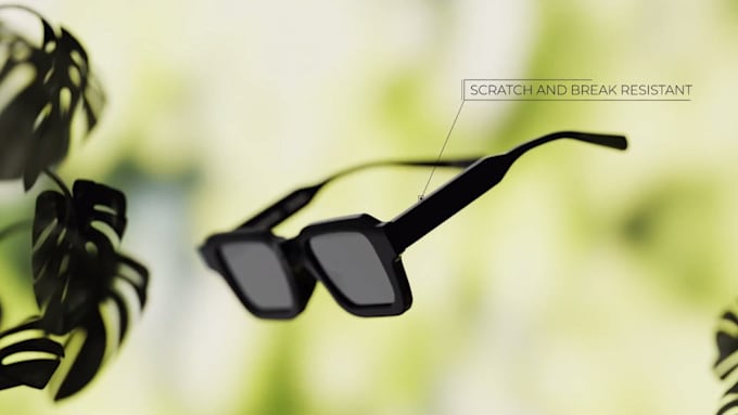 Gig Preview - Do 3d eyewear modelling 3d eyewear animation 3d sunglass animation in c4d