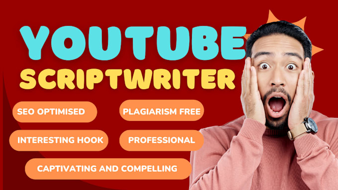 Gig Preview - Be your youtube cash cow video scriptwriter, thumbnail designer for your channel