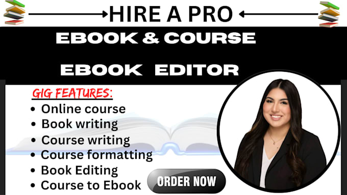 Gig Preview - Do online course creation, ebook ghostwriter, developmental book editor