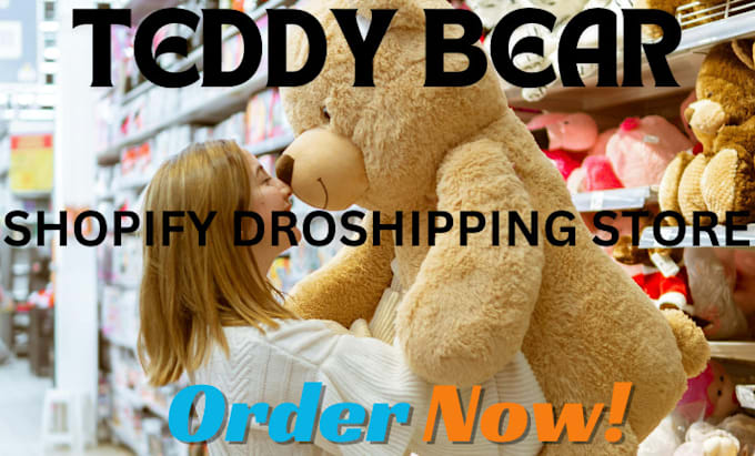 Gig Preview - Build a profitable teddy bear shopify store redesign website baby store design