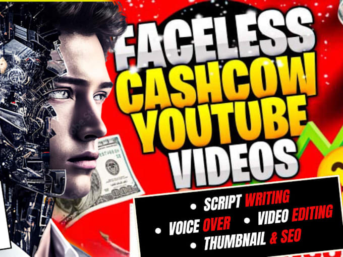 Gig Preview - Create youtube automation cash cow channel, faceless content and monetization