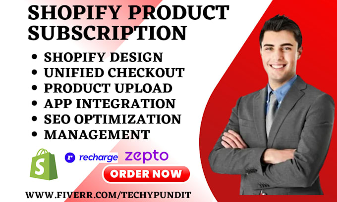 Gig Preview - Setup shopify product subscription appstle shopify inbox seal recharge subify