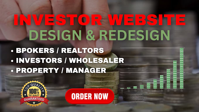 Gig Preview - Design real estate investor website, real estate investment carrot bank website