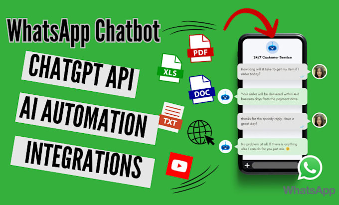 Bestseller - develop and automate whatsapp ai chatbot to perform ai tasks