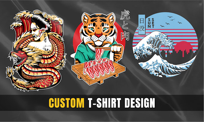 Gig Preview - Create fully custom design and illustration for tshirt merch