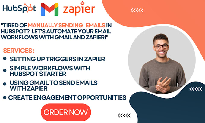 Bestseller - setup email workflows automation in hubspot gmail and zapier integration