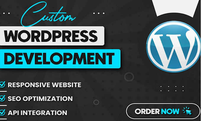 Gig Preview - Create custom wordpress website design ecommerce website development