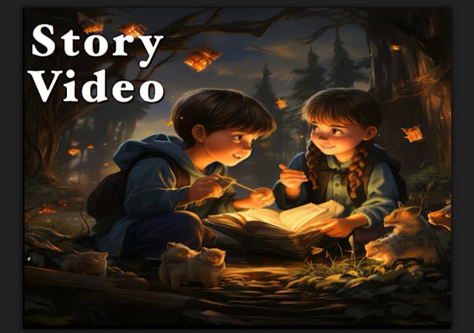 Gig Preview - Create 2d animated story videos for kids