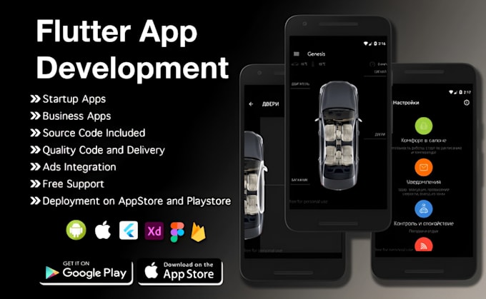 Gig Preview - Do ios and android mobile app development, flutter developer, app creation app