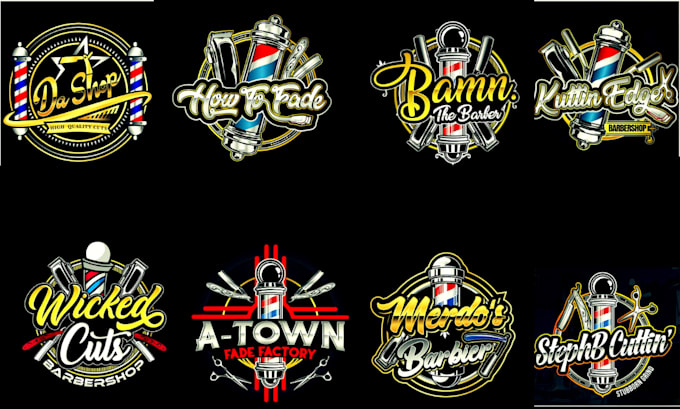 Gig Preview - Design custom barber, barbershop typography tattoo and beauty salon logo