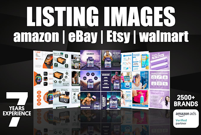 Gig Preview - Our agency will craft visually appealing listing images, amazon, ebay, etsy