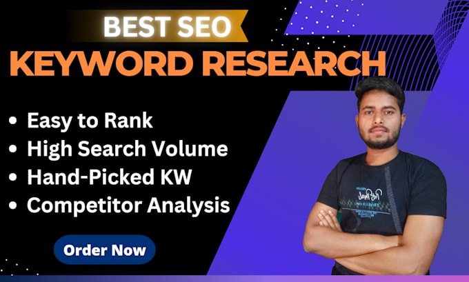 Gig Preview - Do intent based semrush and ahrefs keyword research and competitor analysis