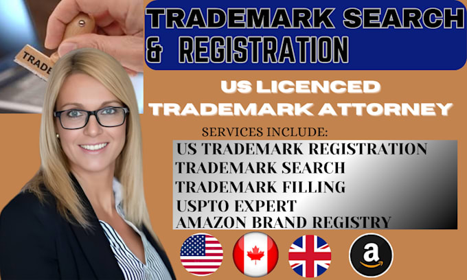 Gig Preview - Protect your brand through trademark search, and registration