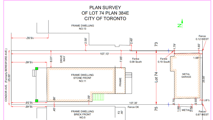 Gig Preview - Draw scaled property plot, site layout plan for city permit