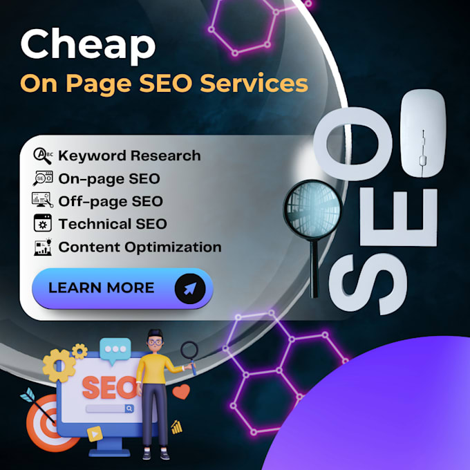 Gig Preview - Cheap on page seo services for your website