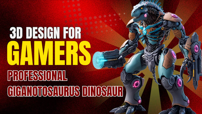 Bestseller - provide best giganotosaurus dinosaur 3d digital art