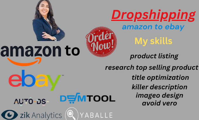 Gig Preview - Do expert amazon to ebay dropshipping for profitable sales