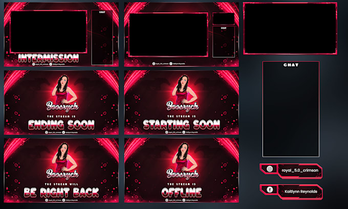 Gig Preview - Design custom twitch overlays