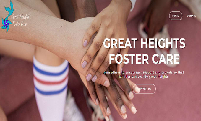 Gig Preview - Design foster care website, foster care landing page, foster care, wordpress