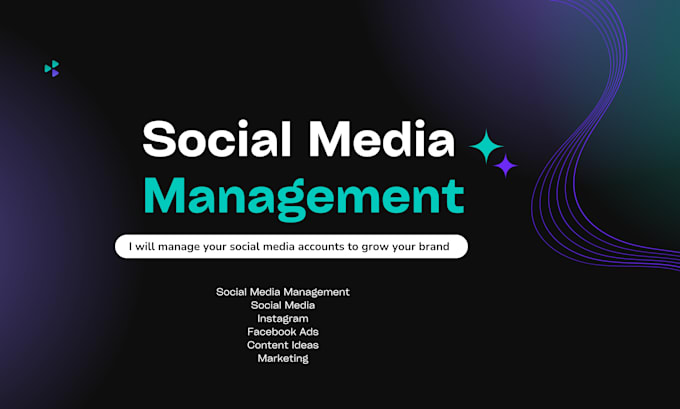 Gig Preview - Manage your social media accounts to grow your brand