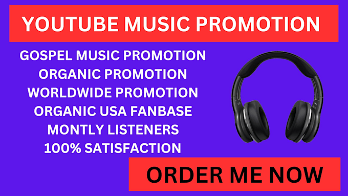 Gig Preview - Christian youtube promotion organic christian video gospel music promotion