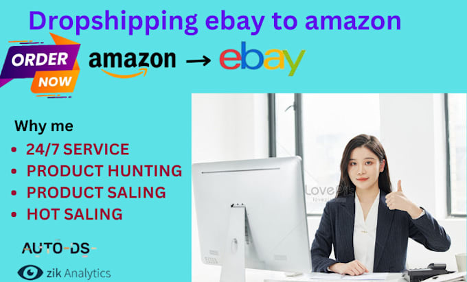 Gig Preview - Do amazon to ebay dropshipping top listings