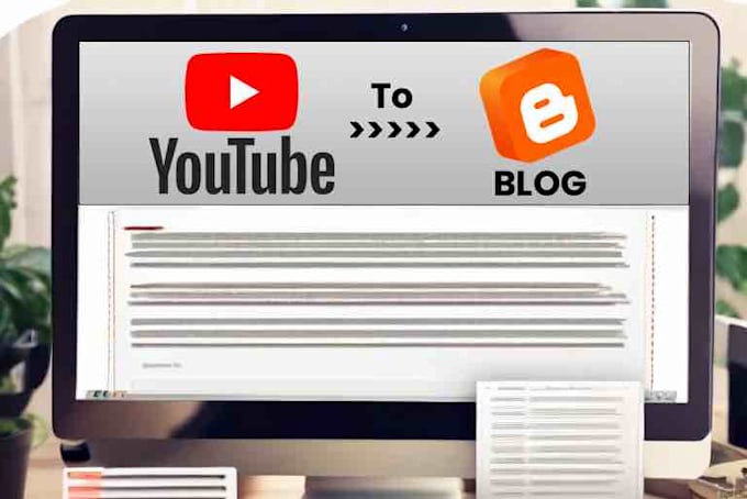 Gig Preview - Convert any youtube video to articles for your blog