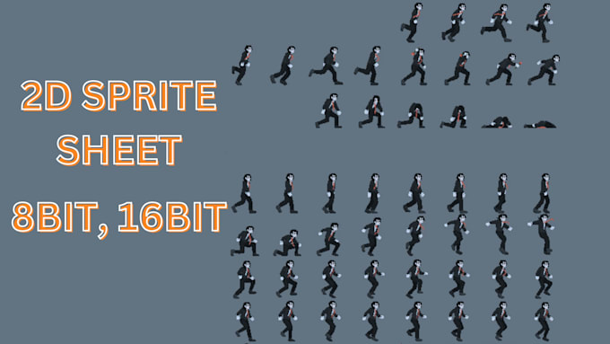 Gig Preview - Draw 2d pixel art pixel game art 2d sprite sheet animation pixel art background