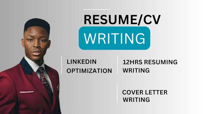 Gig Preview - Write and upgrade your resume, cv, cover letter, linkedin optimization