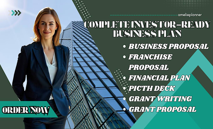 Gig Preview - Develop an investor ready business plan, business proposal, franchise proposal