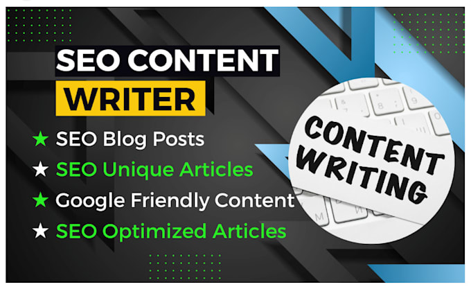 Gig Preview - Be your SEO articles and blog posts writer