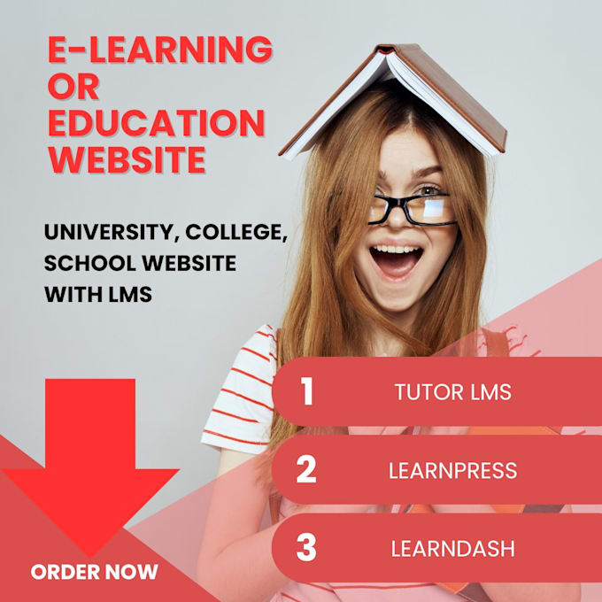 Gig Preview - Do college website and lms website online education