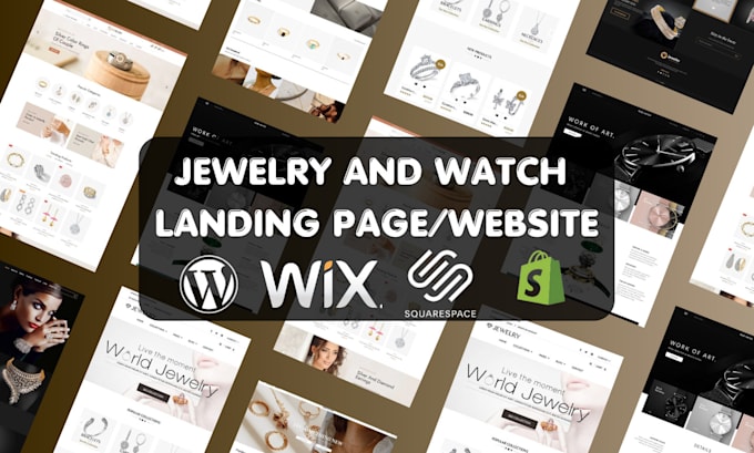 Gig Preview - Build a winning jewelry watch website, watch jewelry shopify store